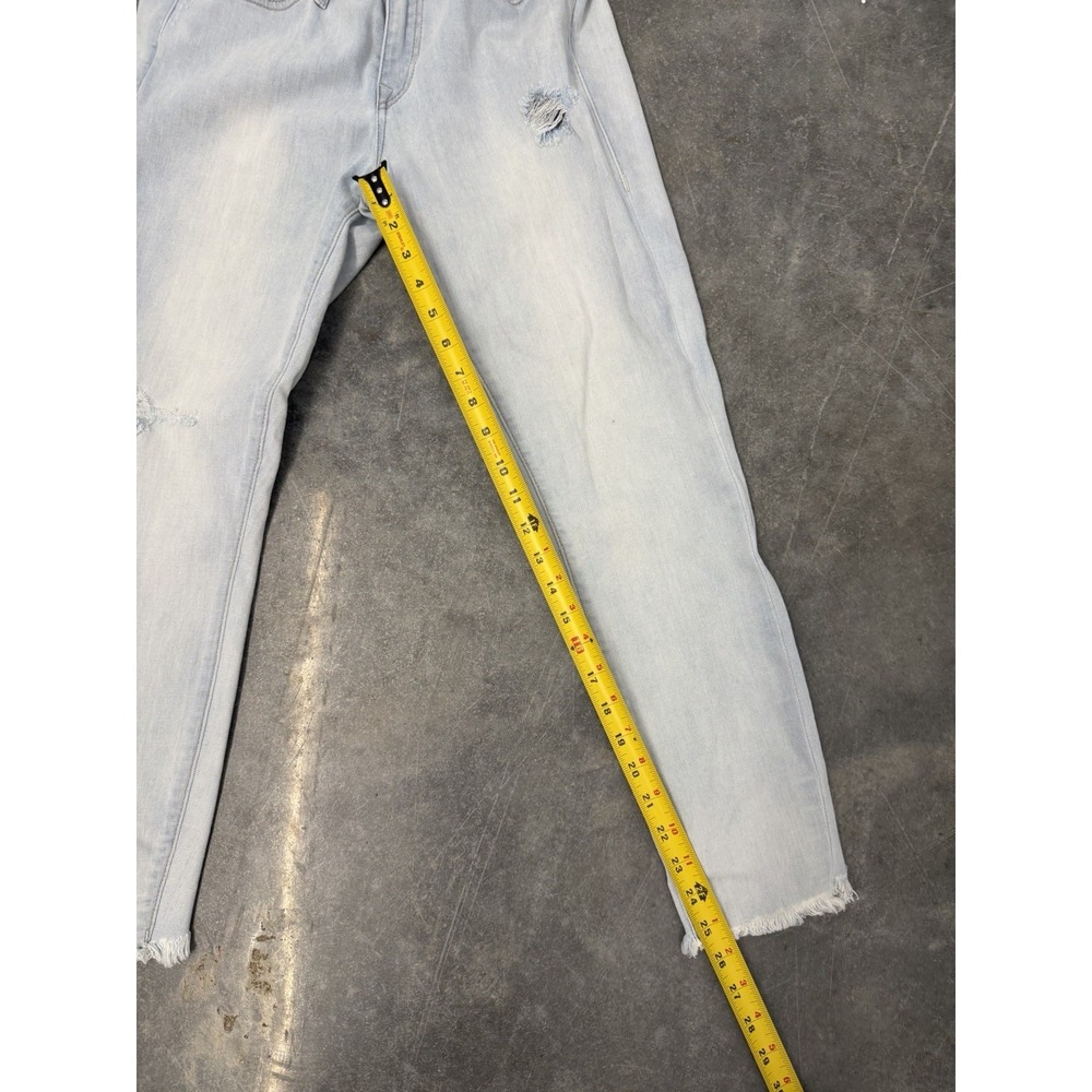 True Religion Jeans Women's 30 HALLE Mid Rise Super Skinny Light Color Zip Up - Picture 6 of 8